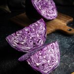 Fresh red cabbage.